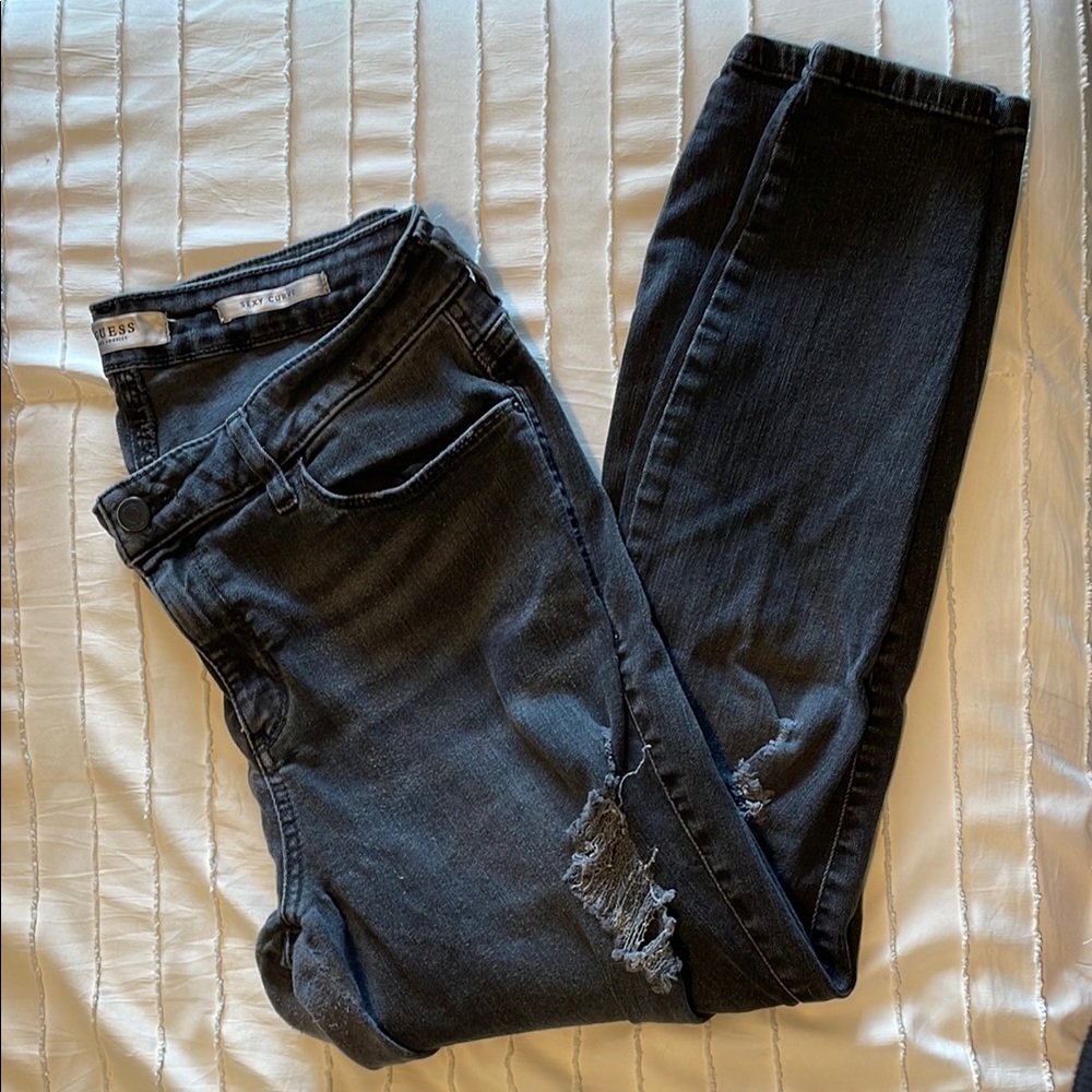 Guess Black Skinny Jeans Sleek Fit